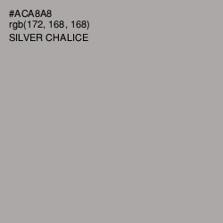 #ACA8A8 - Silver Chalice Color Image